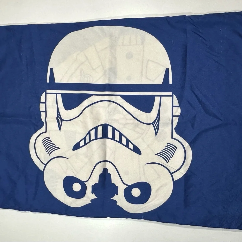 Star Wars Blue‎ & White Storm Trooper Millennium Falcon Pillowcase 29”